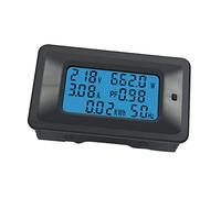 Medidor de energía Digital 100A, voltímetro Lcd, amperímetro, probador de parámetros eléctricos multifuncional para monitoreo de circuitos domésticos e industriales