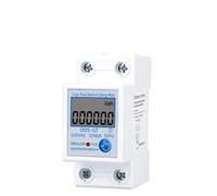Medidor de energía digital monofásico de dos cables con pantalla LCD, consumo de energía eléctrica, 230 V CA, 60 A, 50 Hz, vatímetro(Multi-D no backlight)