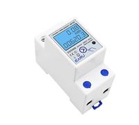 Medidor de energía digital monofásico LCD, restablecimiento a cero, voltaje kWh, corriente, consumo de energía, contador, vatímetro eléctrico, riel DIN de 220 V