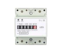 Medidor de energía eléctrico monofásico de dos cables CA 220V 100A, contador de consumo de kWh, vatímetro de electricidad analógico, carril Din doméstico