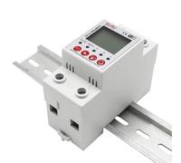 Medidor de energía inteligente Tuya 2P 63A 230V Medidor de potencia en kWh Fuga a tierra Protector de sobrevoltaje Dispositivo de relé Interruptor disyuntor
