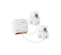 Medidor de Energía Inteligente Tuya Zigbee Bifásico, Máx. 120 A, Monitoreo de Potencia en Tiempo Real con 2 Pinzas