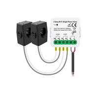 Medidor de Energía Life con Wifi, Sensor de Corriente, Estadístico para Iluminación Eléctrica, Monitor Solar de KWh, 100-240 V, 2 Unidades