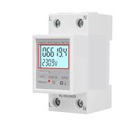 Medidor de energía monofásico, DDS6619 monofásico 2 cables pantalla digital LCD vatímetro carril din medidor kwh AC 230V(DDS6619-003)