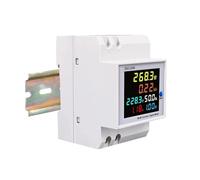 Medidor de energía monofásico, Monitor de uso de electricidad en carril Din, voltímetro CA 40-300V 100A, amperímetro, medidor de potencia de frecuencia Watt Kwh