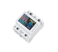 Medidor de energía, pantalla LCD, 17 kW, protección contra sobrecargas | WiFi APP remoto, distancia ilimitada, control múltiple, fácil instalación en carril sombrero
