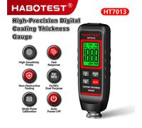 Medidor de Espesor de Revestimiento HABOTEST HT7013 0-1500μm, Probador de Espesor de Película de Pintura para Automóviles, Herramienta de Medición de Pintura FE y NFE HT7013