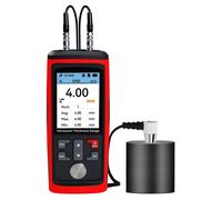 Medidor de espesor ultrasónico, con un rango de medición de 0,03 a 11,8 pulgadas, sonda de alta precisión, almacenamiento de datos, velocidades de sonido ajustables y un medidor de espesor recargable 