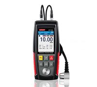 Medidor de espesor ultrasónico digital Wintact, rango de 1.00 a 300mm con sonda para medir materiales metálicos y no metálicos, acero, paredes de cilindros, plástico, vidrio, PVC, tuberías (WT100A)