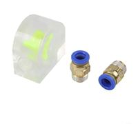 Medidor de flujo de refrigeración por agua de acrílico para indicador de rotación del motor del husillo, monitor de flujo transparente para sistemas de refrigeración por agua, fácil instalación (8 mm)
