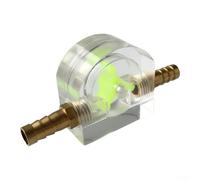 Medidor de flujo de refrigeración por agua de PC con carcasa acrílica para monitorear la circulación del refrigerante en tubos de tubo de calor estándar (6 mm)