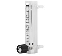 Medidor de flujo Gsycle Medidor flujo 1-10 LPM con válvula de control | Caudalímetro de gas acrílico -7 1-10LPM con válvula de control Espiga para manguera de 8 mm 0,6 MPa para medición de oxígeno
