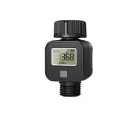 medidor de flujo, Medidor de caudal agua digital SGS04 con pantalla LCD for manguera jardín, caudalímetro en línea 0,5 a 8 bar, monitor consumo a batería