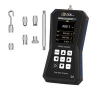 Medidor de fuerza con célula externa hasta 500 N / Diferentes modos de alarma / Pantalla gráfica / Registro de datos / Incluye software / PCE Instruments