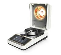 Medidor de Humedad, 110g 0.001g 0.01% semillas de grano en polvo halógeno calefacción pantalla táctil medidor de humedad probador USB RS232 conectividad(110g 0.01g)