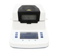 Medidor de Humedad, Analizador de humedad con pantalla táctil, medidor de humedad con calentamiento halógeno con rango de 110g for polvo de plástico y alimentos de grano