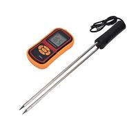 Medidor de humedad de heno, 5% a 30% digital LCD medidor de humedad de grano de 41 cm, sensor inteligente, probador de humedad, analizador portátil de contenido de agua para cereales, paja, maíz,