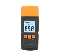Medidor de humedad de madera GM605 con pantalla LCD, analizador de humedad sin pines para función de retención de datos de madera y papel, indicador de batería, negro o naranja