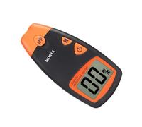 Medidor de Humedad de Madera LCD Cuatro Sondas, Negro | Prueba por Resistencia, Función de Retención de Datos, Plástico Negro, para Piezas de Madera