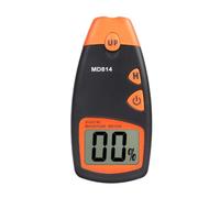 Medidor de Humedad de Madera LCD y Cuatro Sondas, Negro | Plástico, Prueba por Resistencia, Lectura Rápida y Precisa, para Control de Humedad en Madera