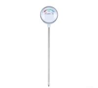 Medidor de humedad del suelo de ángulo de 45 grados para plantas con sonda de aleación para lectura instantánea, no requiere batería, escala de 10 grados, higrómetro de jardín blanco, herramienta para