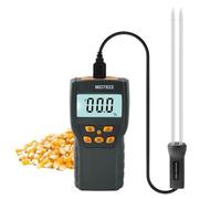 Medidor de humedad grano digital Termómetro alimentos Probador Sonda larga Higrómetro Analizador Detector agua for arroz frijol,Monitoreo preciso