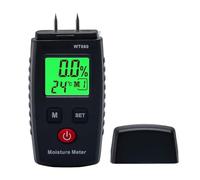 Medidor de humedad, medidor de humedad de madera tipo pin con 7 modos, pantalla LCD con retroiluminación, detector de moho de madera y materiales de construcción, detector de madera y materiales de