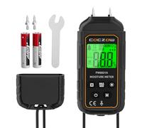 Medidor de Humedad, Medidor de Humedad Pared, Adecuado Para la Determinación Rápida del Contenido de Humedad de Madera, Papel, Pladur, Pantalla LCD con Luz de Fondo, Apagado Automático