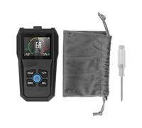Medidor de humedad sin pinchos con pantalla digital LCD, medidor de humedad para madera 4 en 1 apto para madera dura, paneles de yeso y mampostería, detector de humedad no