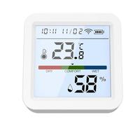Medidor de humididad, monitor de temperatura, 2,2 x 2,2 x 0,91 pulgadas, detector digital inalámbrico de alta precisión, monitor cómodo para la calidad del aire, remoto, habitaciones de bebés