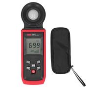 Medidor de luz de iluminancia Digital Rango de medición de Alta precisión Medidor LX Pantalla LCD Negro para Uso en Interiores