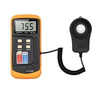 Medidor de luz digital de iluminación manual, rango de 200 a 200.000 lux, fotómetro LCD, portátil, luxímetro de mano con medidor de intensidad de luz de medición máxima para plantas de laboratorio
