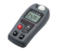Medidor de luz electrónico de 0 a 200.000 lux, medidor de iluminación digital de Luxmeter, fotómetro preciso de mano con pantalla LCD, dispositivo de medidor de valor de luz, color negro