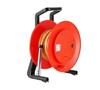 Medidor de nivel de agua, medidor de nivel de agua subterránea con sonda de acero inoxidable, carrete de cinta de acero, zumbador e indicador LED para medición de profundidad de pozo de 10 a 300 m