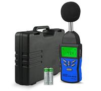 Medidor de nivel de sonido, Sonómetro de precisión, comprobador digital decibelios for medición volumen ruido 30 a 130 dB con ponderación rápida/lenta CA
