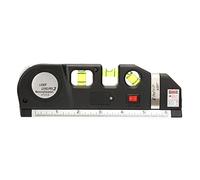 Medidor de Nivel Láser 4 en 1 Multiusos - Burbuja, Puntos y Líneas Transversales, 0-15 cm/0-6 Pulgadas