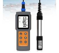 Medidor de Oxígeno Disuelto, Tester DO Portátil con Sonda,0~30.0mg/L | Mide DO y Temperatura con Sonda de 3,5 m, Memoria de 99 Registros y Compensación de Salinidad/Altitud para ,0~30.0mg/L