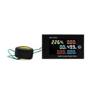 Medidor de panel de CA digital LCD monofásico for uso doméstico, monitor inteligente de voltaje, corriente, frecuencia y potencia, D85-2058(AC 40-300V)