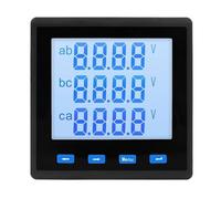 Medidor de panel de corriente CA LCD multifunción Digital amperímetro voltímetro 400V medidor de potencia trifásico RS485 5A con(Meter With 150A CT)
