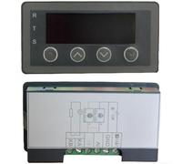 Medidor de pantalla de montaje en panel compatible con entradas 0-10v 2-10v 0-20ma 4-20ma incluye Rs485 para interfaz Modbus Rtu Parámetros personalizables e indicador LED brillante de 4 dígitos gris