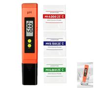 Medidor de PH, Tester PH Digital Alta Precisión con Calibración Automática, Rango 0-14, Metro para Piscinas, Acuarios, Hidroponía y Laboratorio, Compensación de Temperatura Automática y Pantalla LCD
