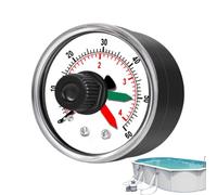 Medidor de presión de filtro de piscina, líquido de baja resistencia, 2,1 pulgadas Easy to Read & Clear Markings, 60 Psi impermeable Accurate Meter for Spa, Oil, Coolant, Water Measurement