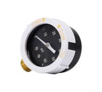 Medidor de presión del sistema de piscina de 60 PSI con montaje de rosca NPT de 1/4 y funda protectora para un monitoreo fiable de la presión (lateral)