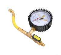 Medidor de prueba de presión de nitrógeno, juego de manómetros de colector de CA, detector de fugas, para R134a R22 R407C R410A, 1/4 SAE, válvula de bola