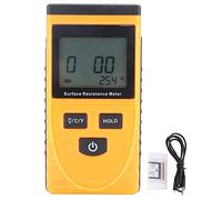 Medidor De Prueba De Resistencia A Tierra De Mano Con Retroiluminación LCD, Medidor De Resistencia De Superficie, Probador De Resistencia De Superficie De Aislamiento Antiestático, Analizador Electros