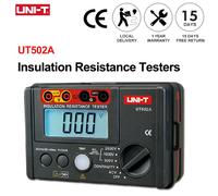 Medidor de resistencia de aislamiento digital UNI-T UT502A 2500V, ohmímetro, voltímetro de alta tensión, comprobador de continuidad con retroiluminación LCD UT502A