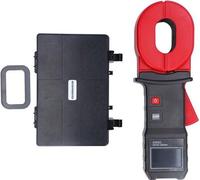 Medidor de resistencia de puesta a tierra digital, rango 001-500Ω, pantalla LCD, con detección automática de rango, con pinza, de tamaño compacto