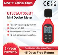 Medidor de ruido UNI-T UT353 UT353BT medidor de nivel de sonido 30 ~ 130 dB medidor de decibelios Detector de sonidoonometro Digital UT353BT