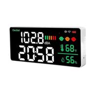 Medidor de sonido decibelios 2,4G WiFi Detector ruido montado en la pared LED temperatura humedad tiempo pantalla medidor nivel