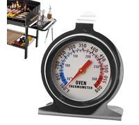 Medidor de temperatura de pie,Medidor de temperatura para refrigerador | Medidor de temperatura del horno de acero inoxidable,Herramienta para hornear con esfera transparente para el hogar, viajes, pi